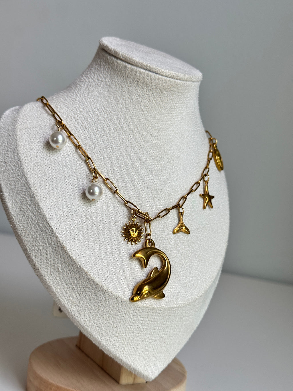 Golden Tide Charm Necklace