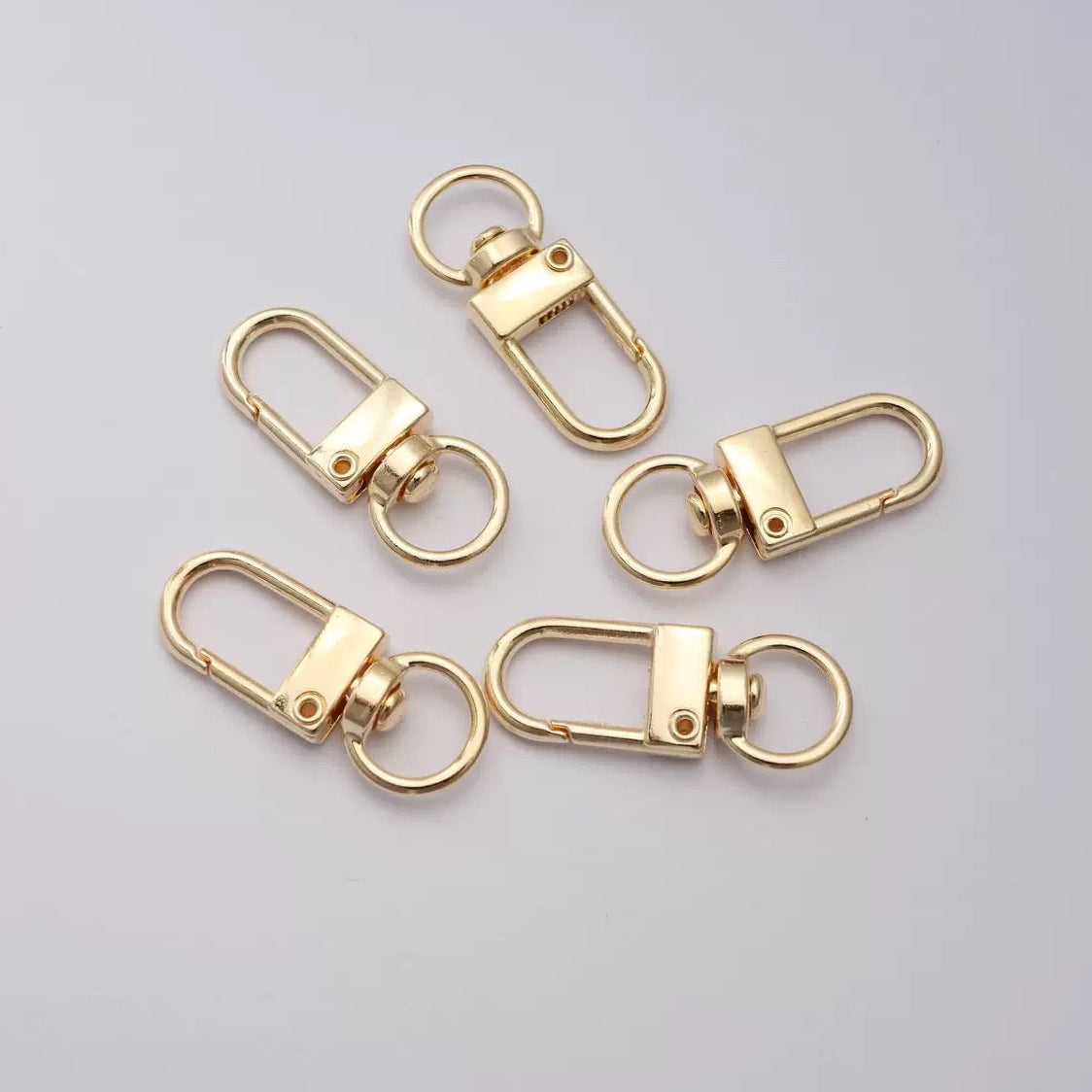 Gold Swivel Keychain Clasps