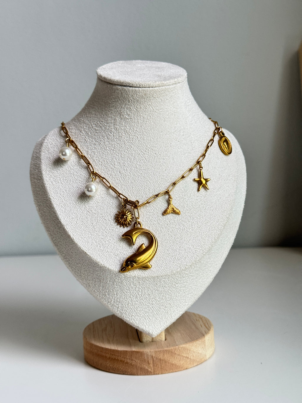 Golden Tide Charm Necklace