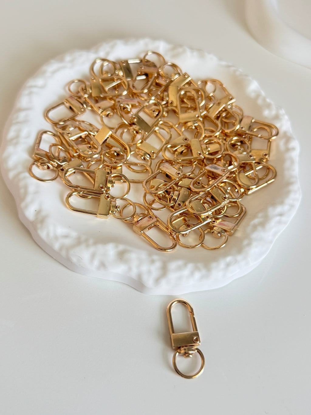 Gold Swivel Keychain Clasps