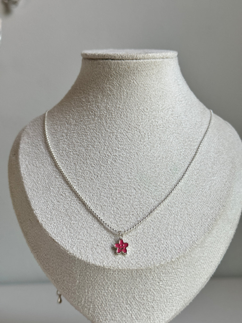 Pink Blossom Charm Necklace