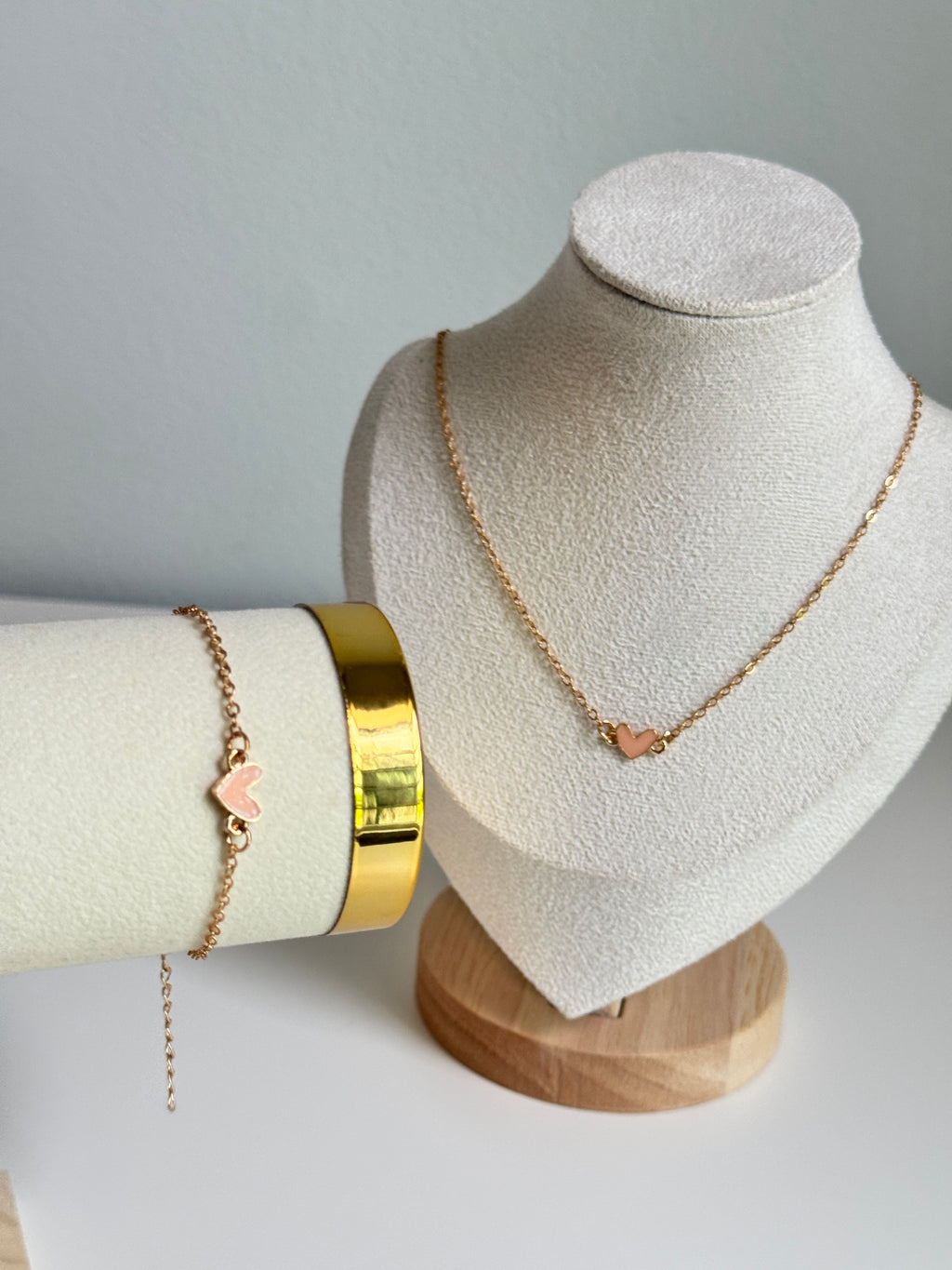 Sweetheart 2-piece set (necklace + bracelet)