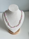Blush Daisy Beaded Necklace