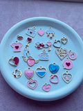 Love Enamel Charms Mix 26 piece