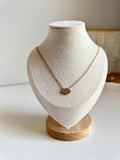 Crystal Glow Pendant Necklace – Gold