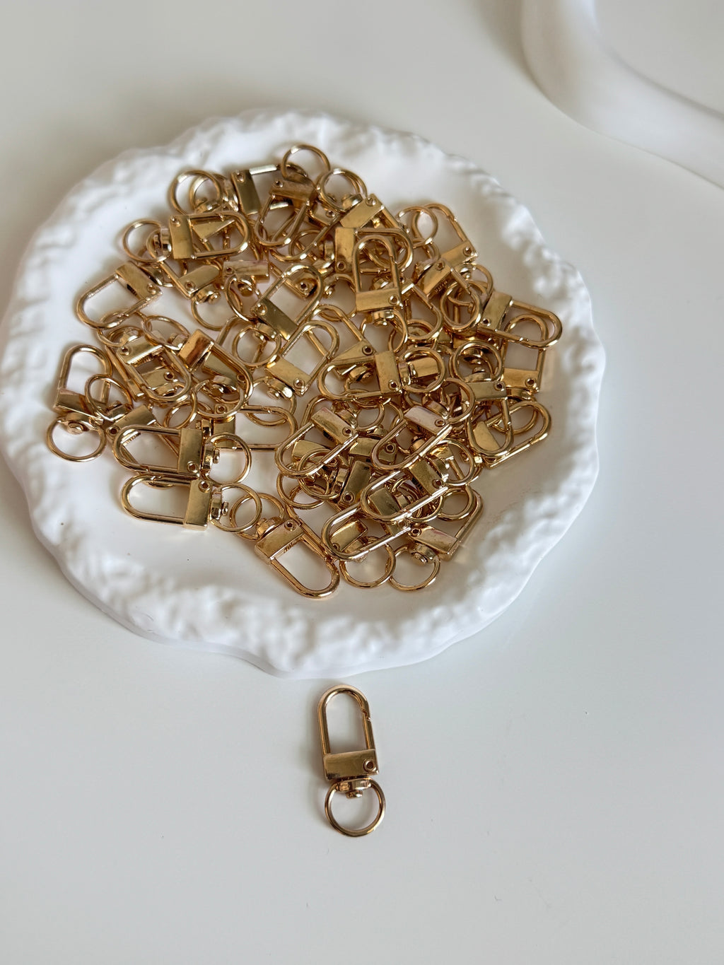 Gold Swivel Keychain Clasps
