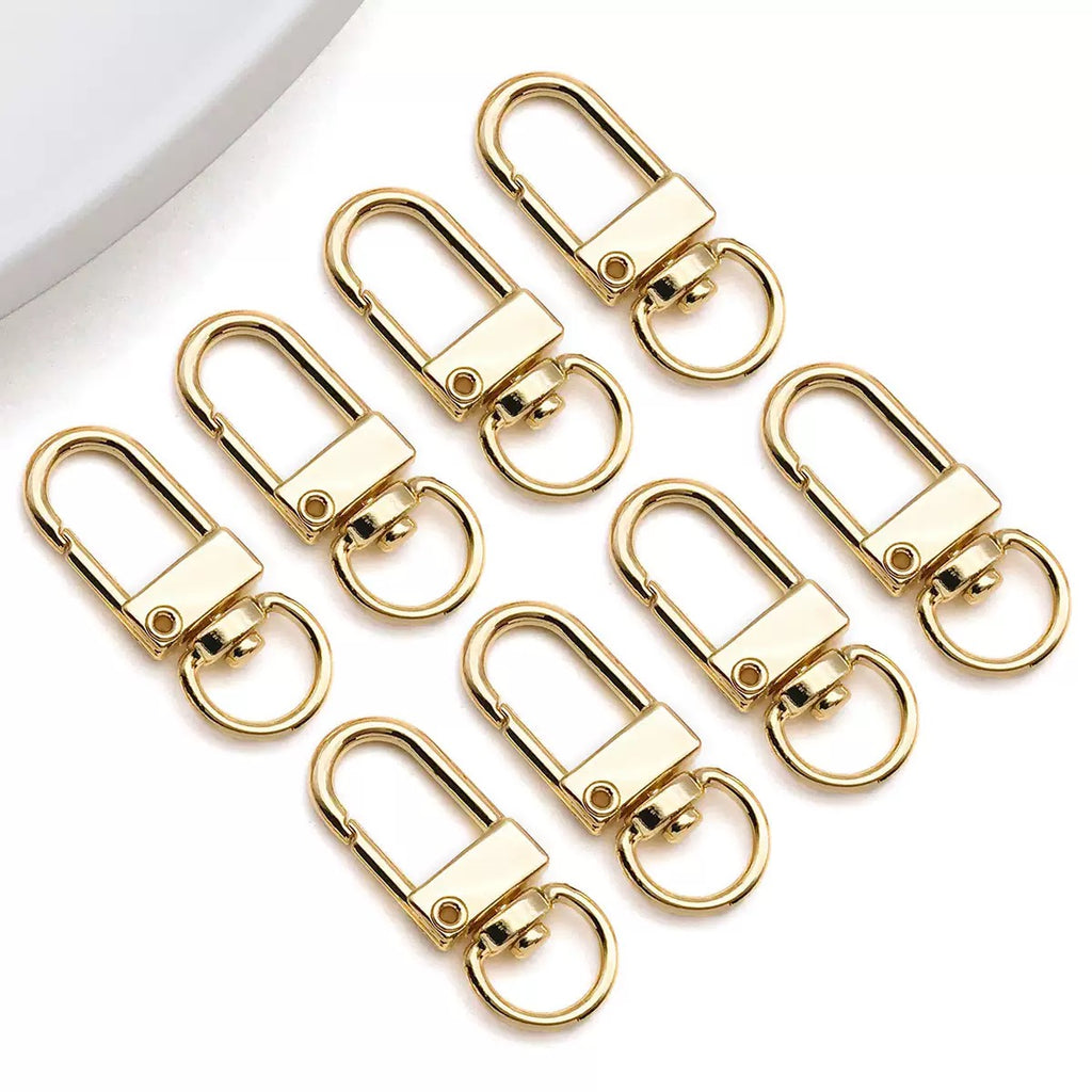 Gold Swivel Keychain Clasps