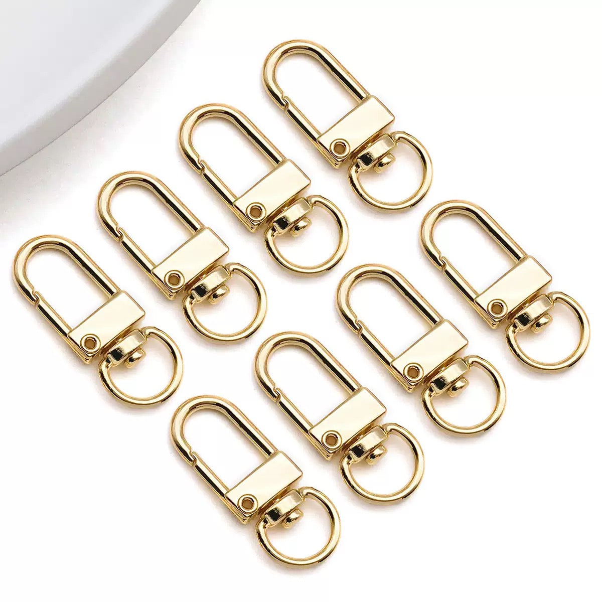 Gold Swivel Keychain Clasps