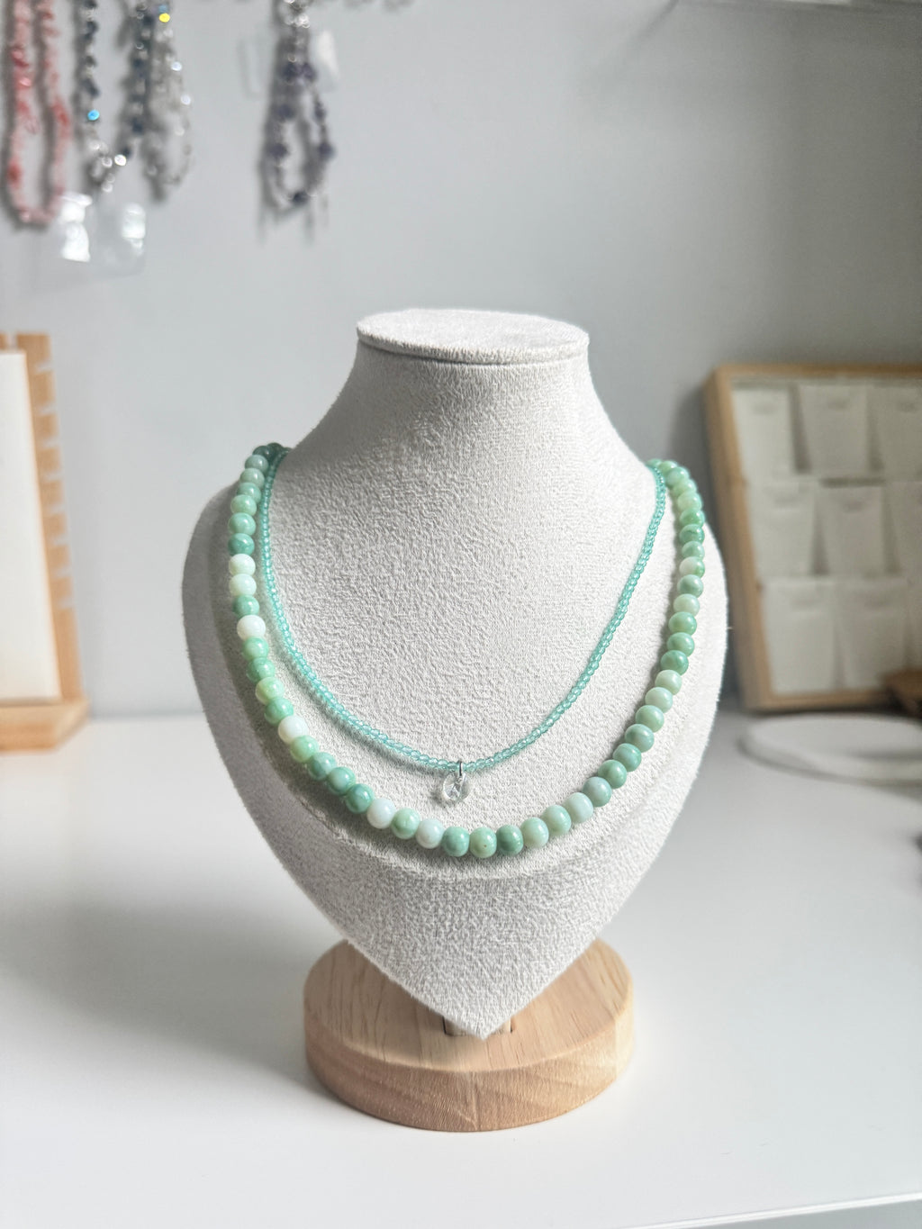 Sea Mist Layered Necklace Set