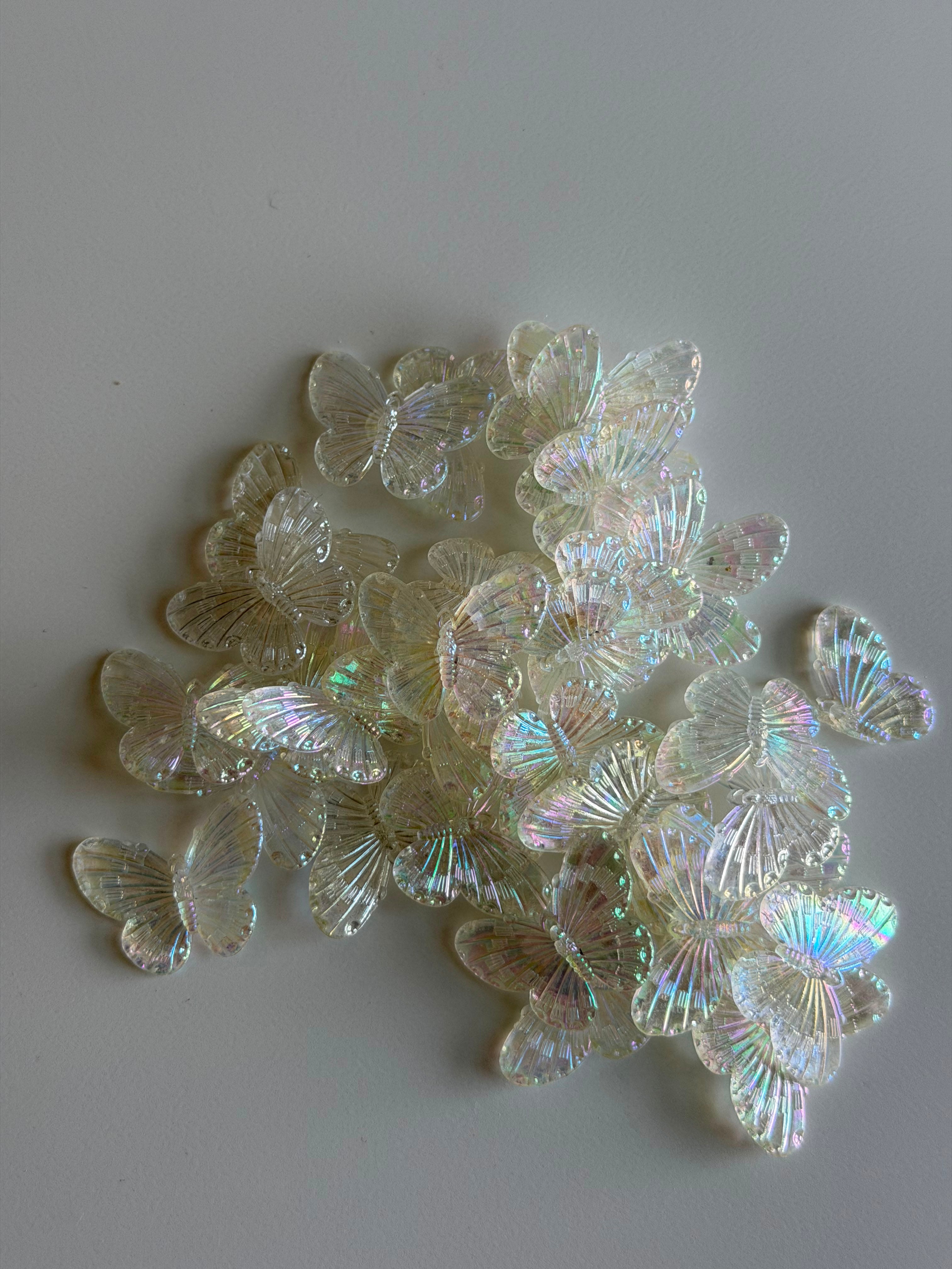 Iridescent Butterfly Beads