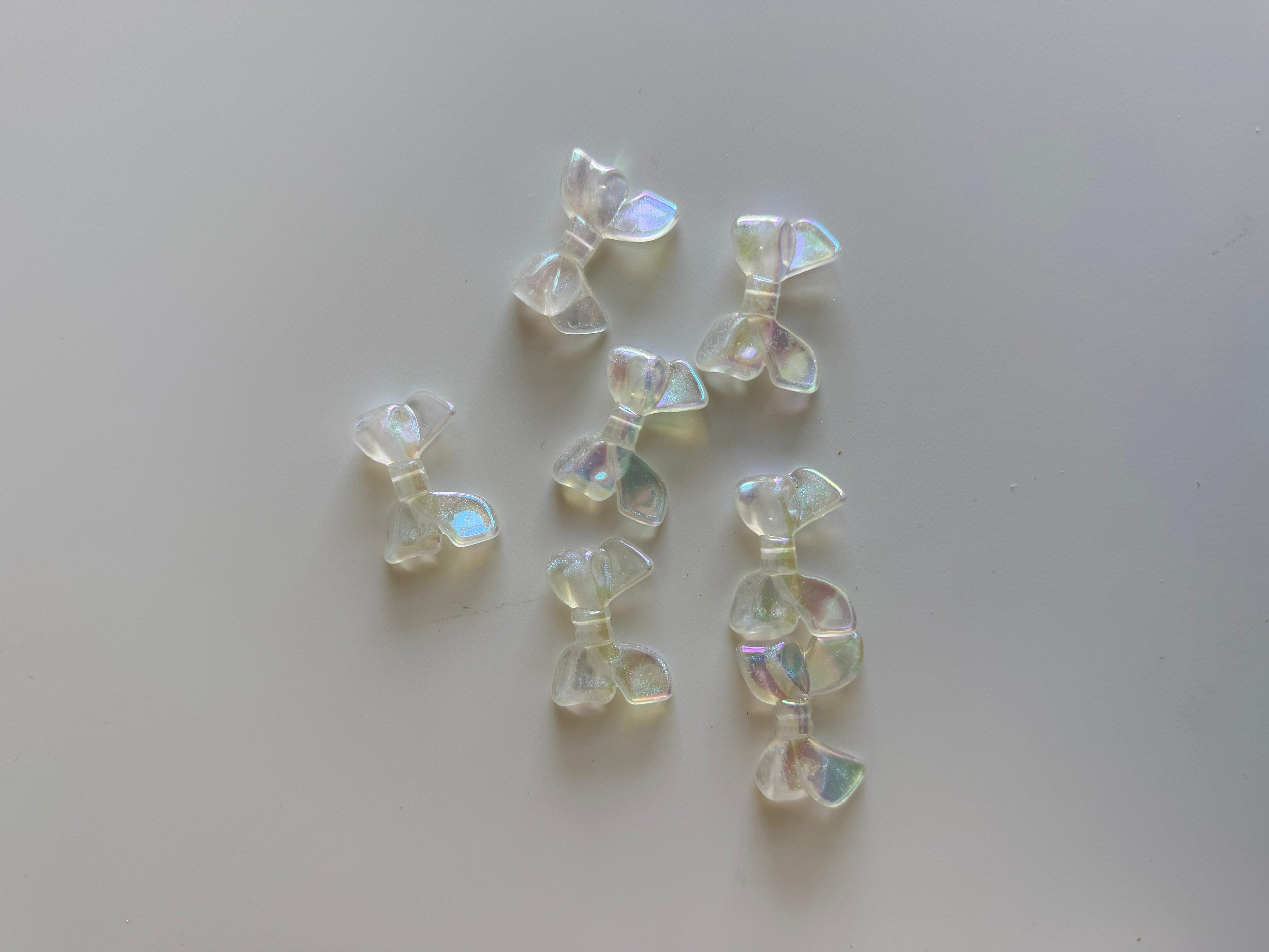 Iridescent Bow Beads