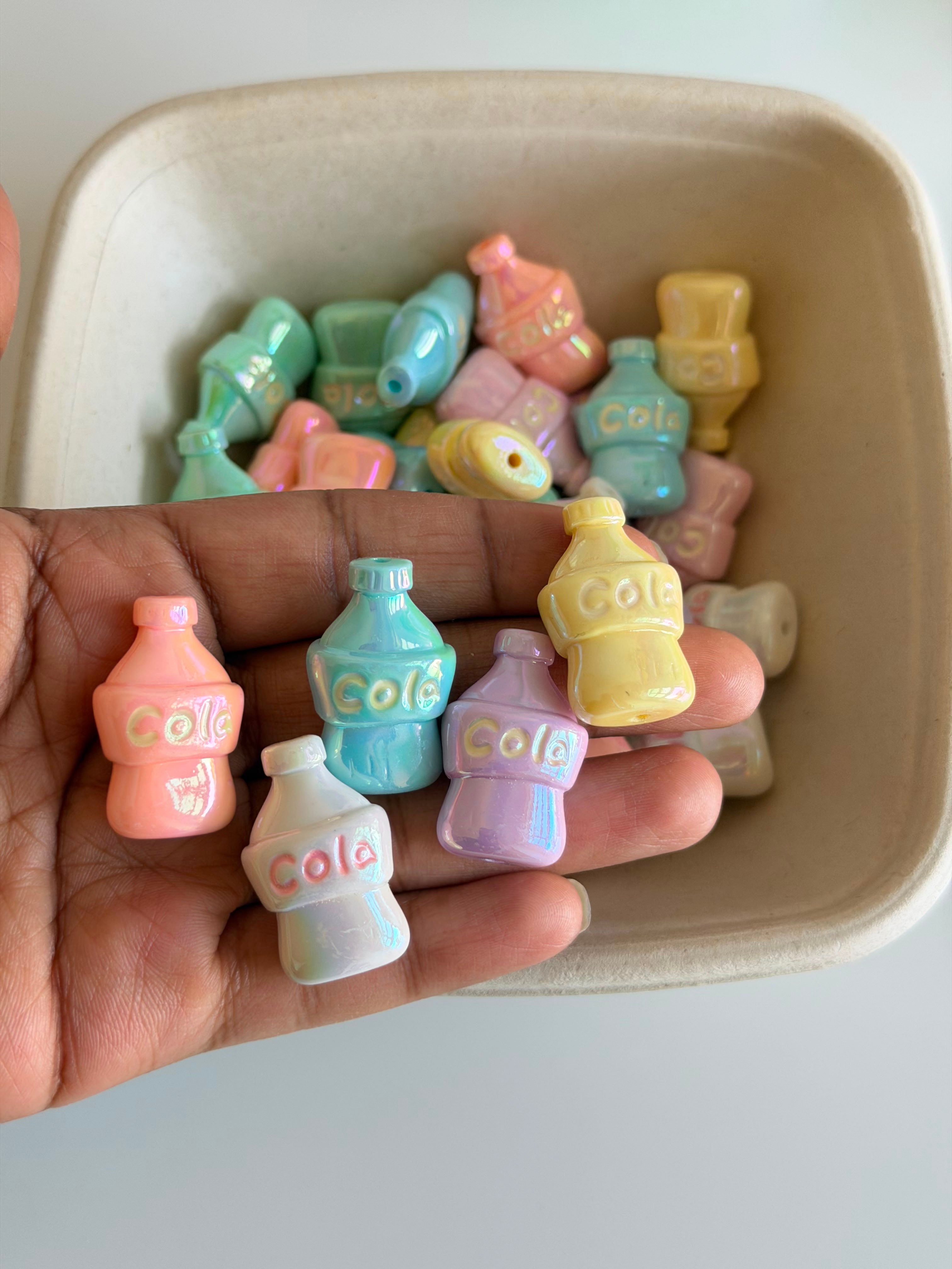 Pastel Soda Bottle Beads