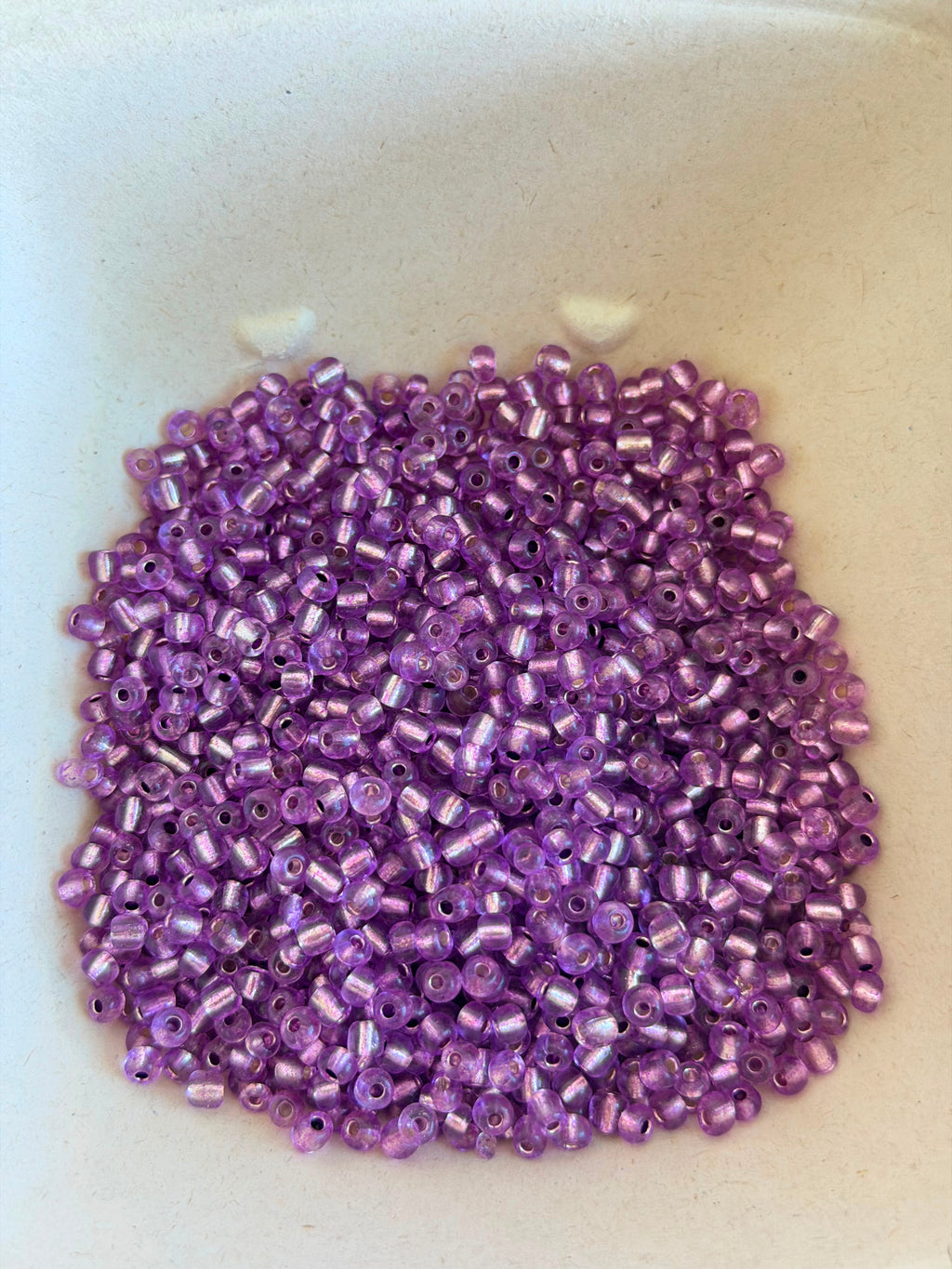 Purple Shimmer Seed Beads