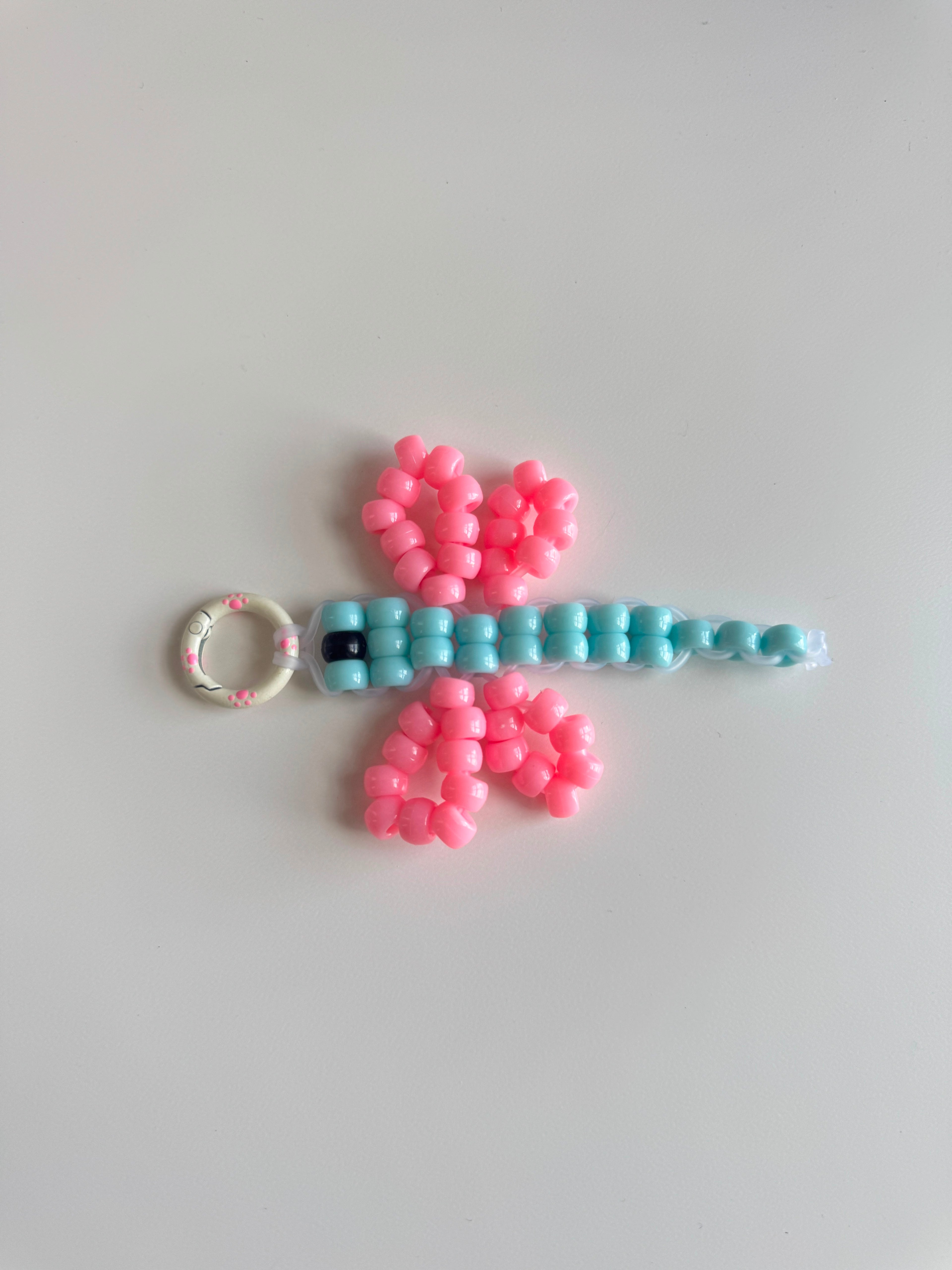 Pony Bead Dragonfly keychain