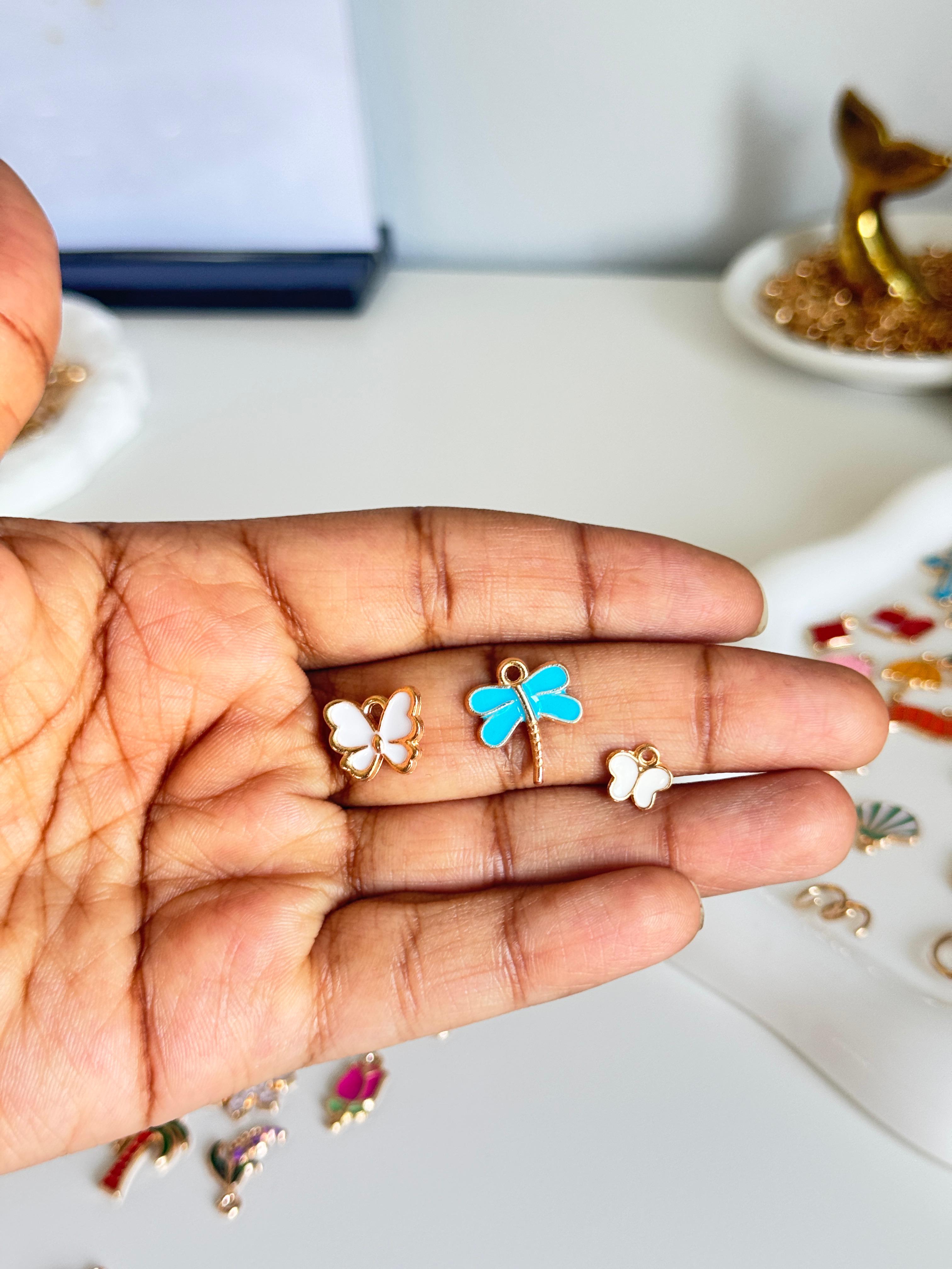 Butterfly & Dragonfly Charm Mix.