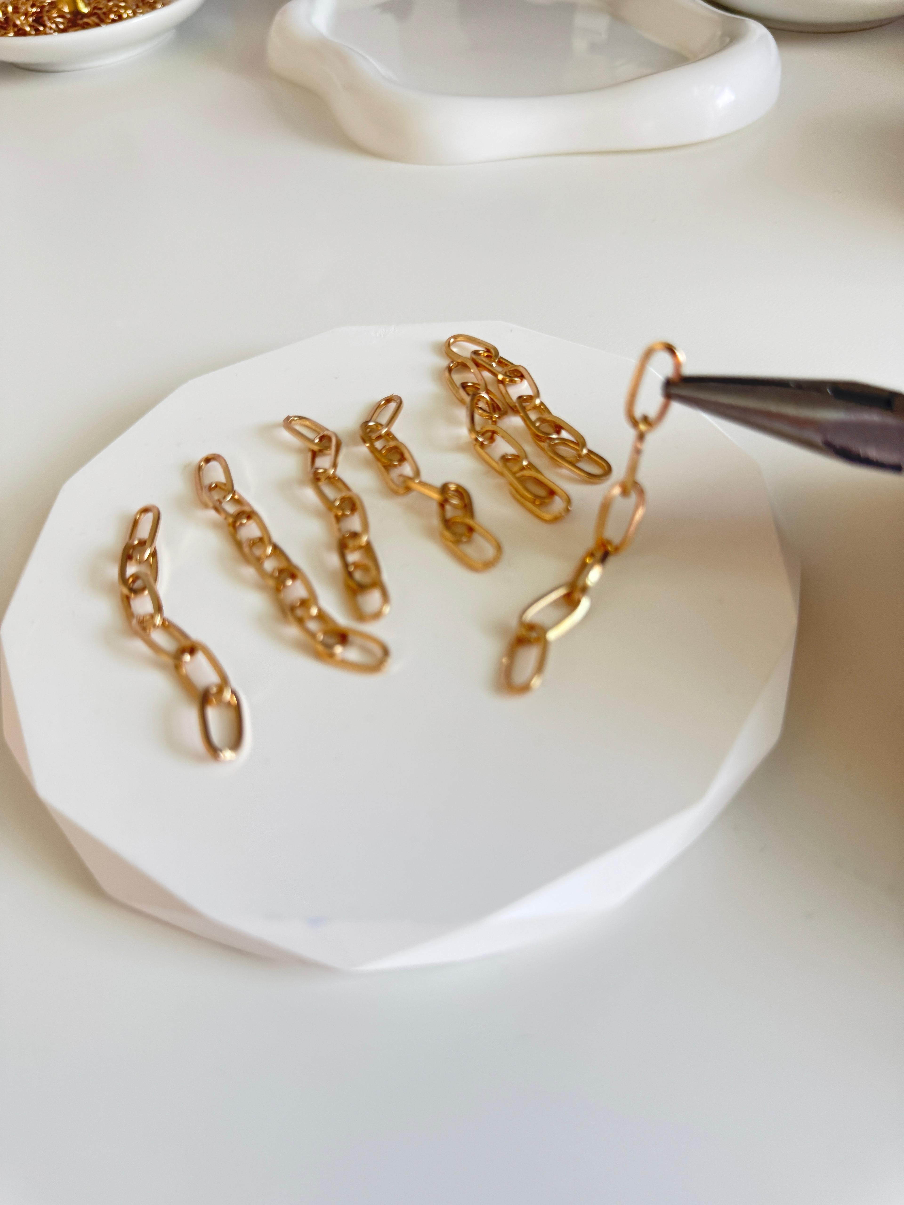 Gold Connector Chain Link