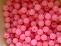 Bubblegum Pink Round Acrylic Beads