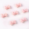 Pink Bow Acrylic Beads