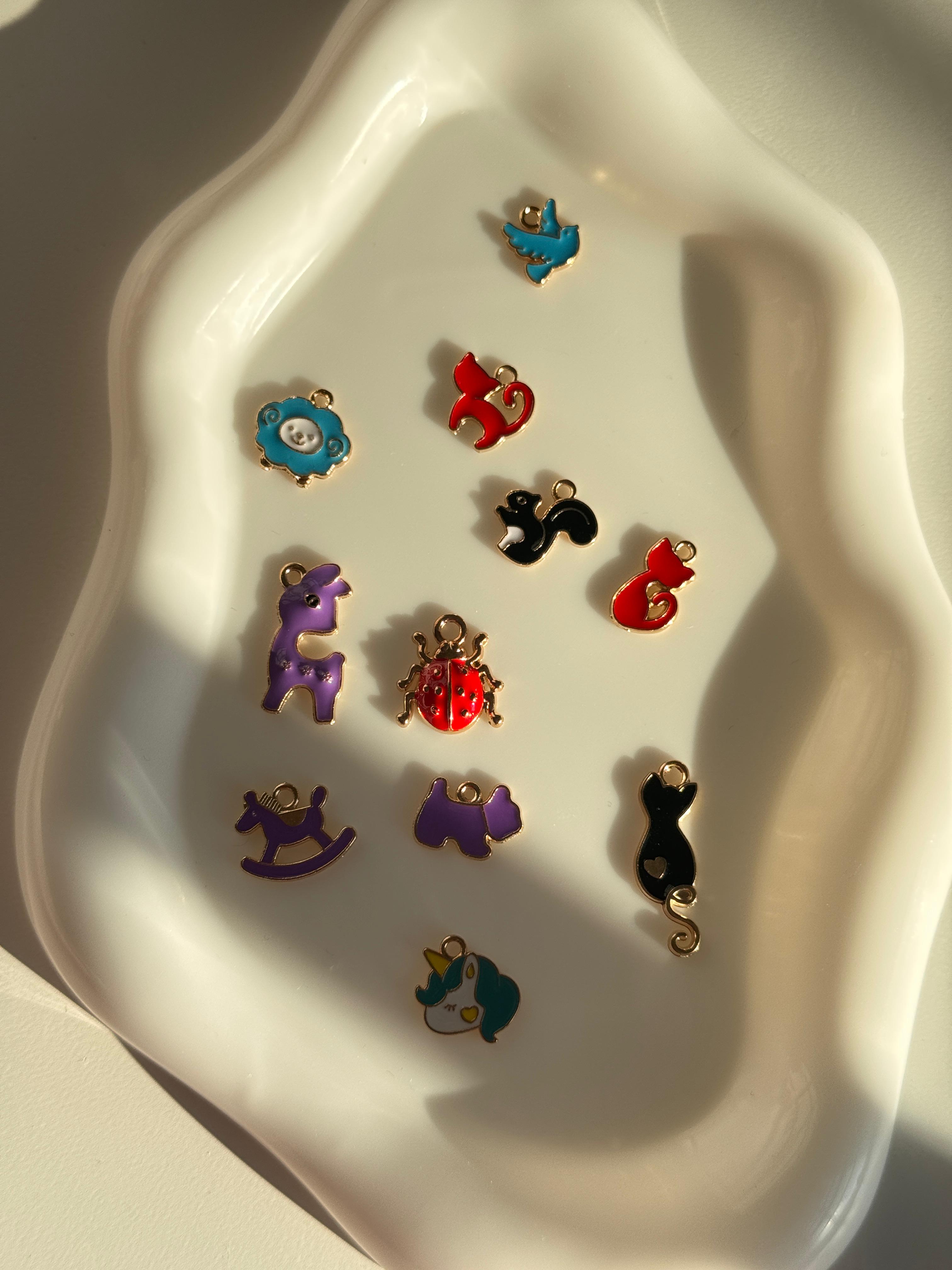 Cute Animal Enamel Charms Mix.