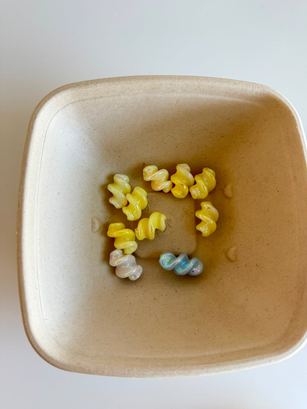 Pastel Twist Glass Beads