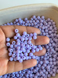 Lavender Round Acrylic Beads