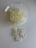 Iridescent Ribbon Bow Beads