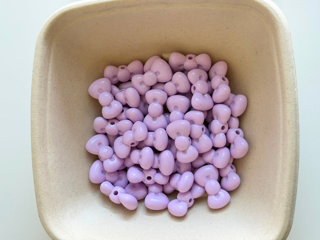 Mini Bow Beads – Lavender