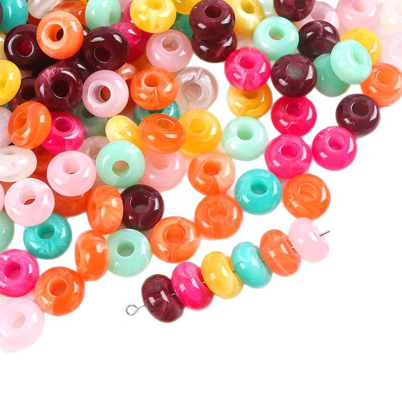 Mixed Acrylic Donuts Beads