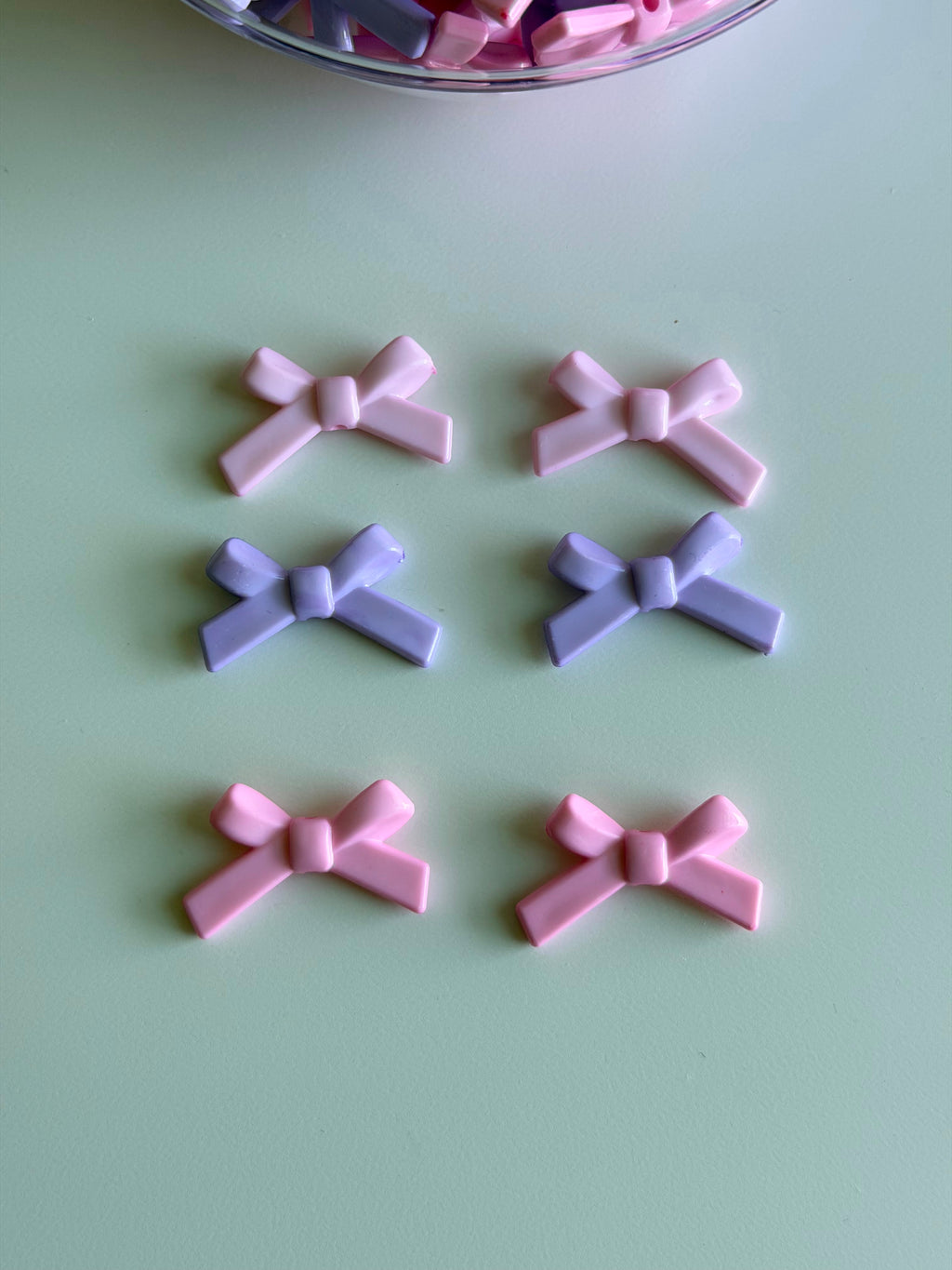 Pastel Ribbon Bow Beads