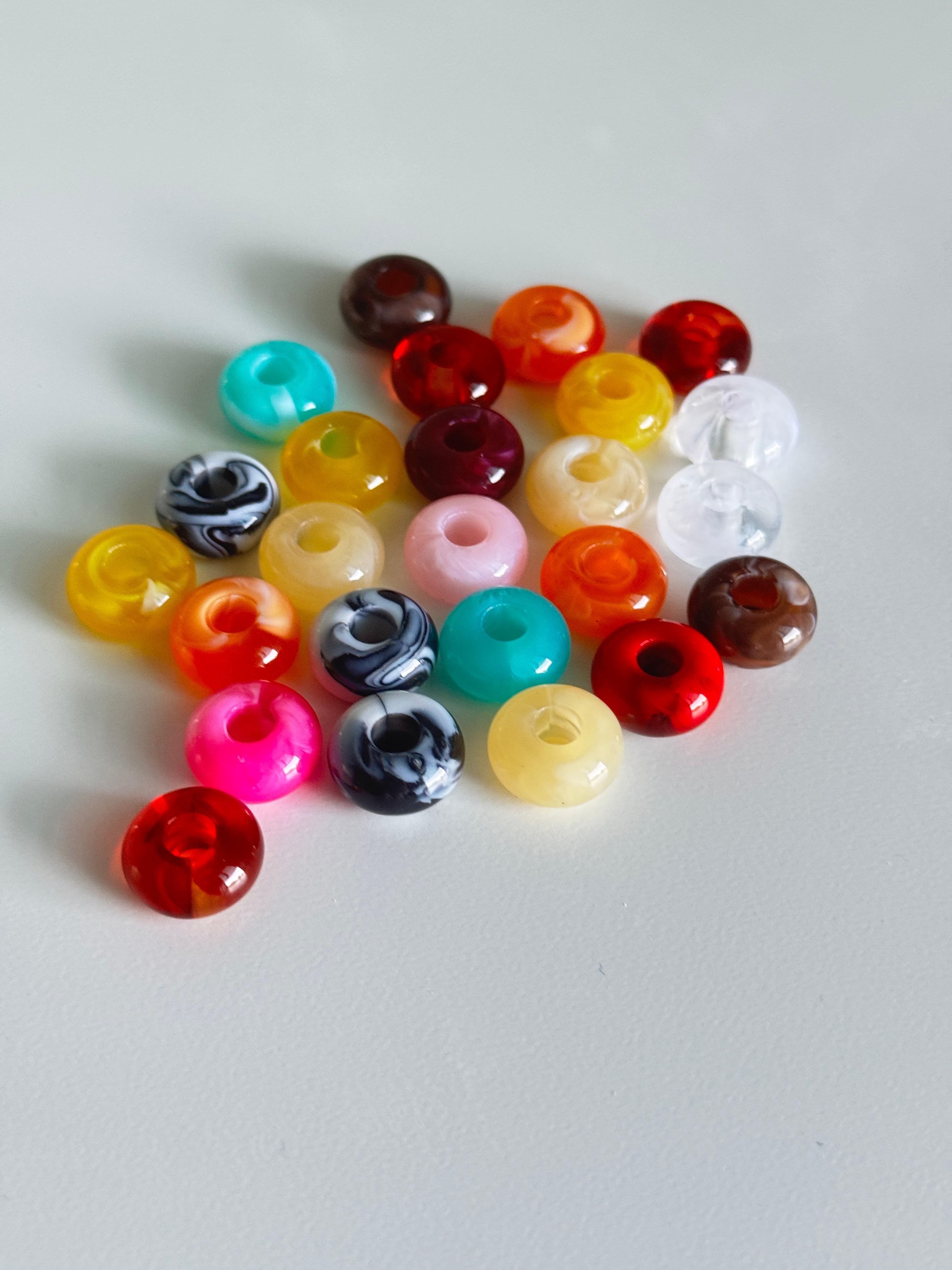 Mixed Acrylic Donuts Beads