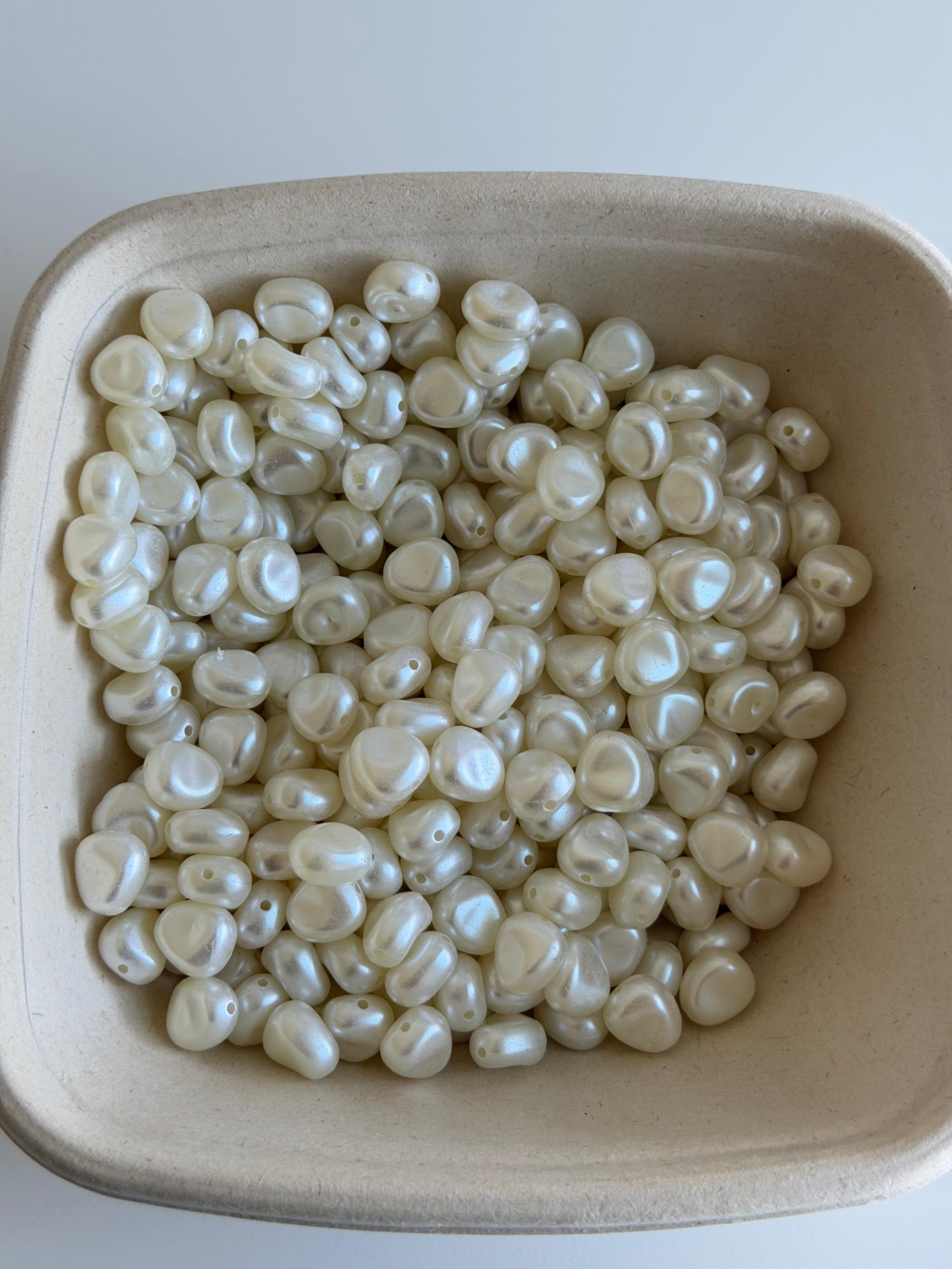 Organic Pearl Nuggets Beads-Irregular Pearl Acrylic Beads