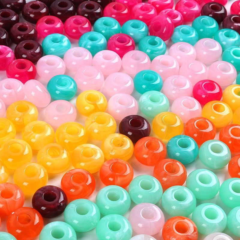 Mixed Acrylic Donuts Beads