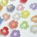 Pastel Transparent flower Beads.