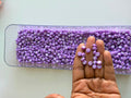 Lavender Alphabet Beads