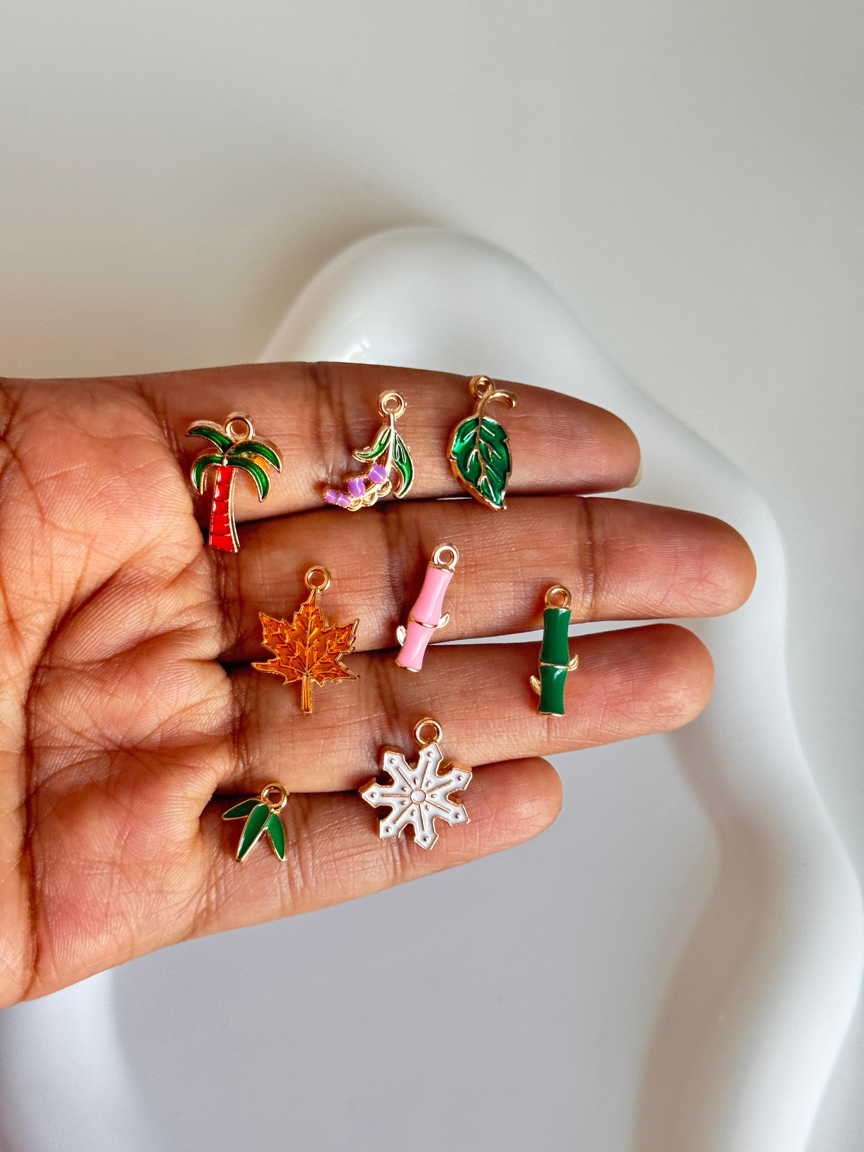Nature Enamel Charms Mix