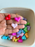 Colorful Puffy Heart Beads