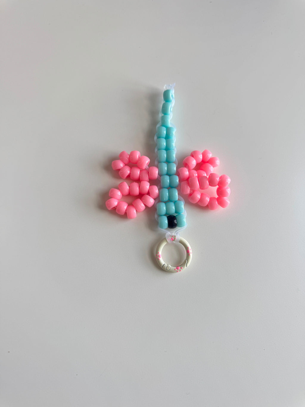 Pony Bead Dragonfly keychain