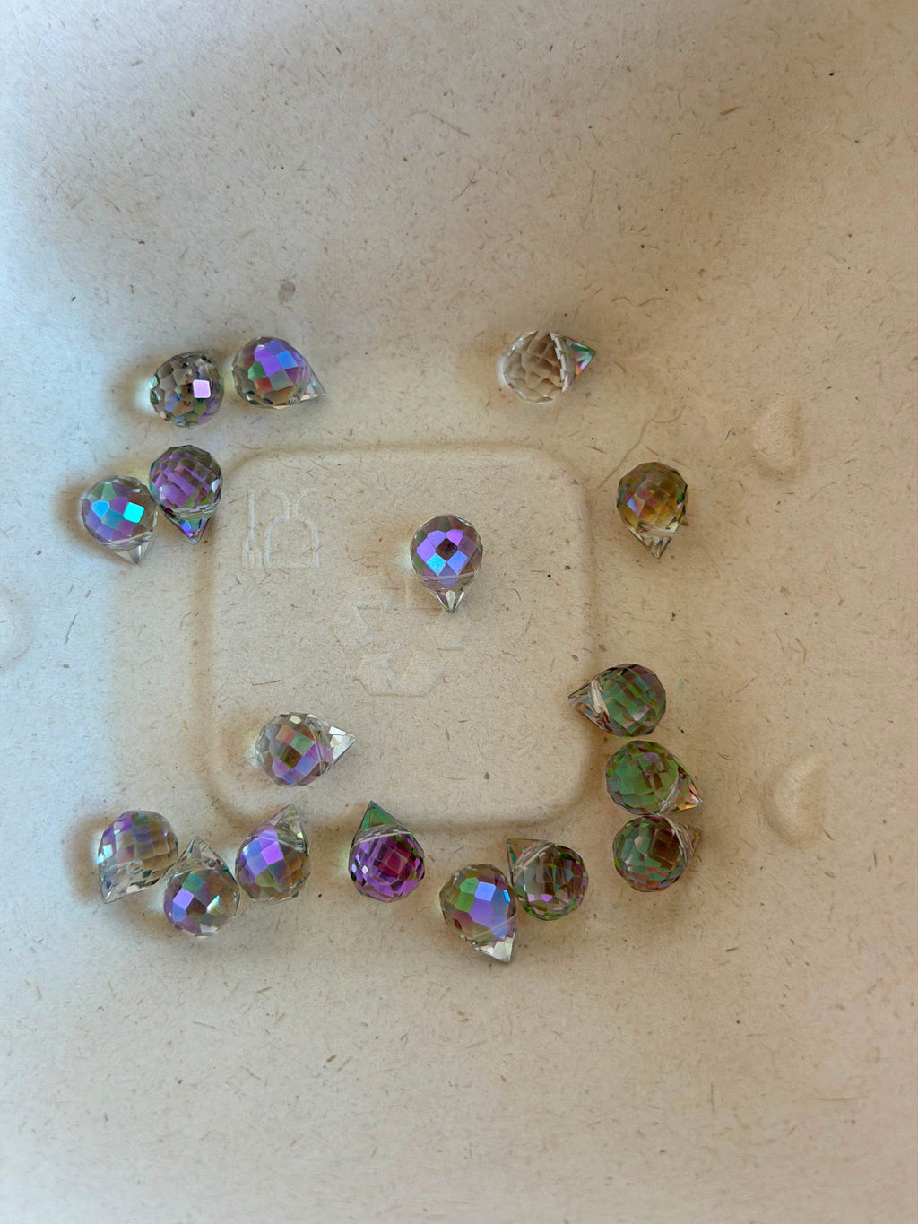 Aurora Crystal Drop Beads