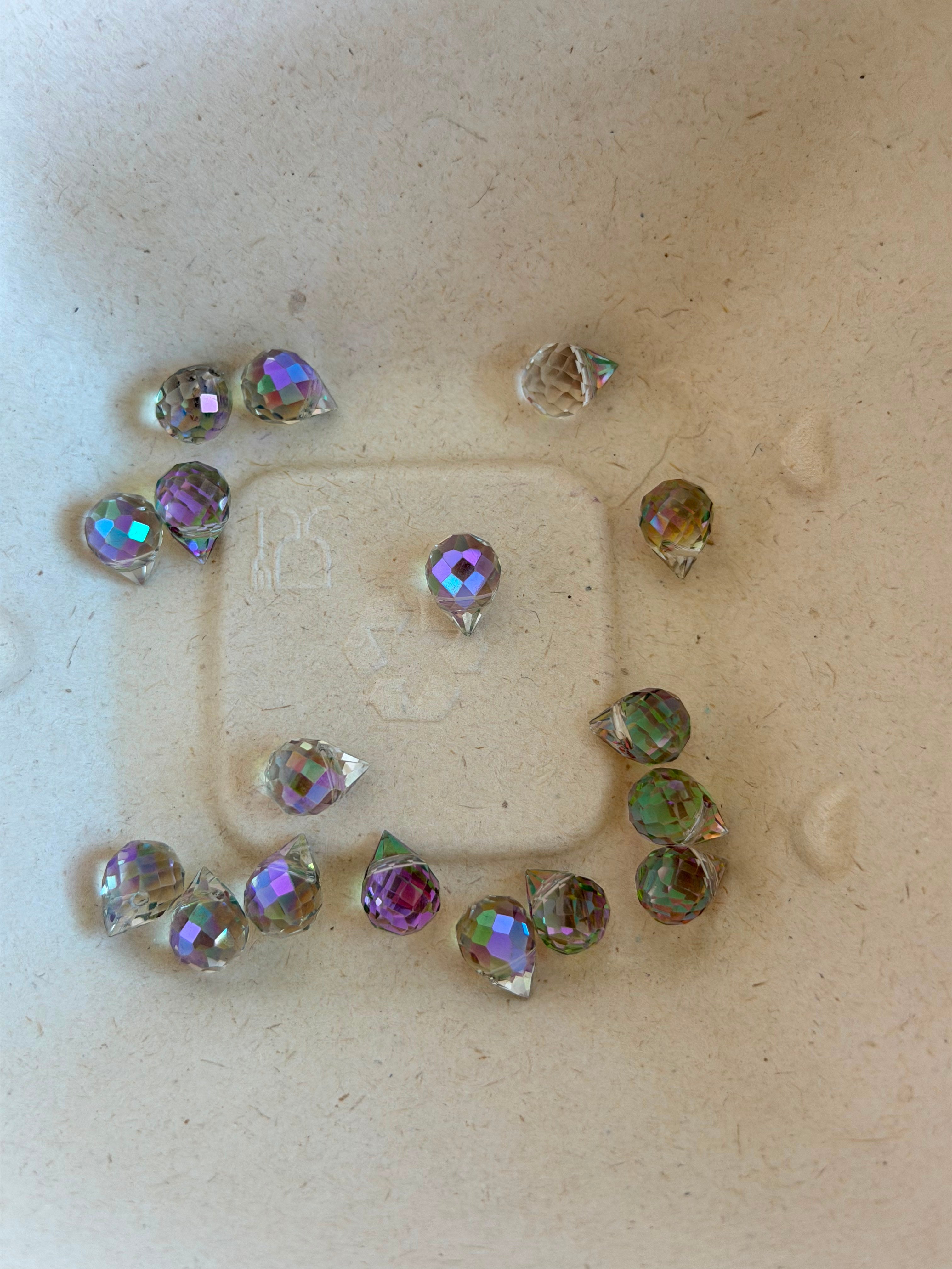 Aurora Crystal Drop Beads