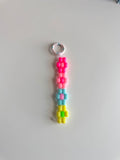 Pony Bead Flower Keychain