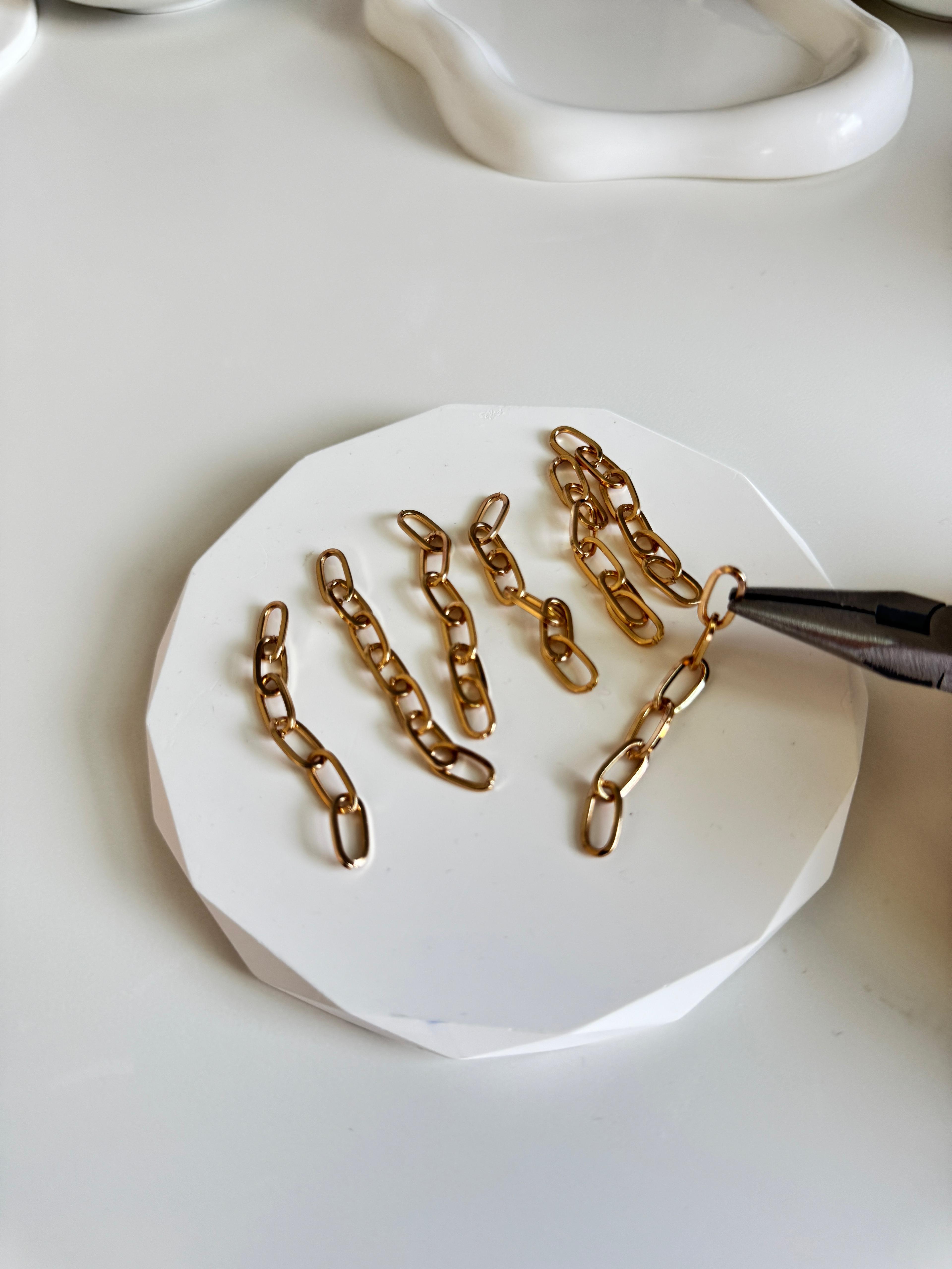 Gold Connector Chain Link