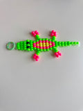 Pony Bead crocodile Keychain