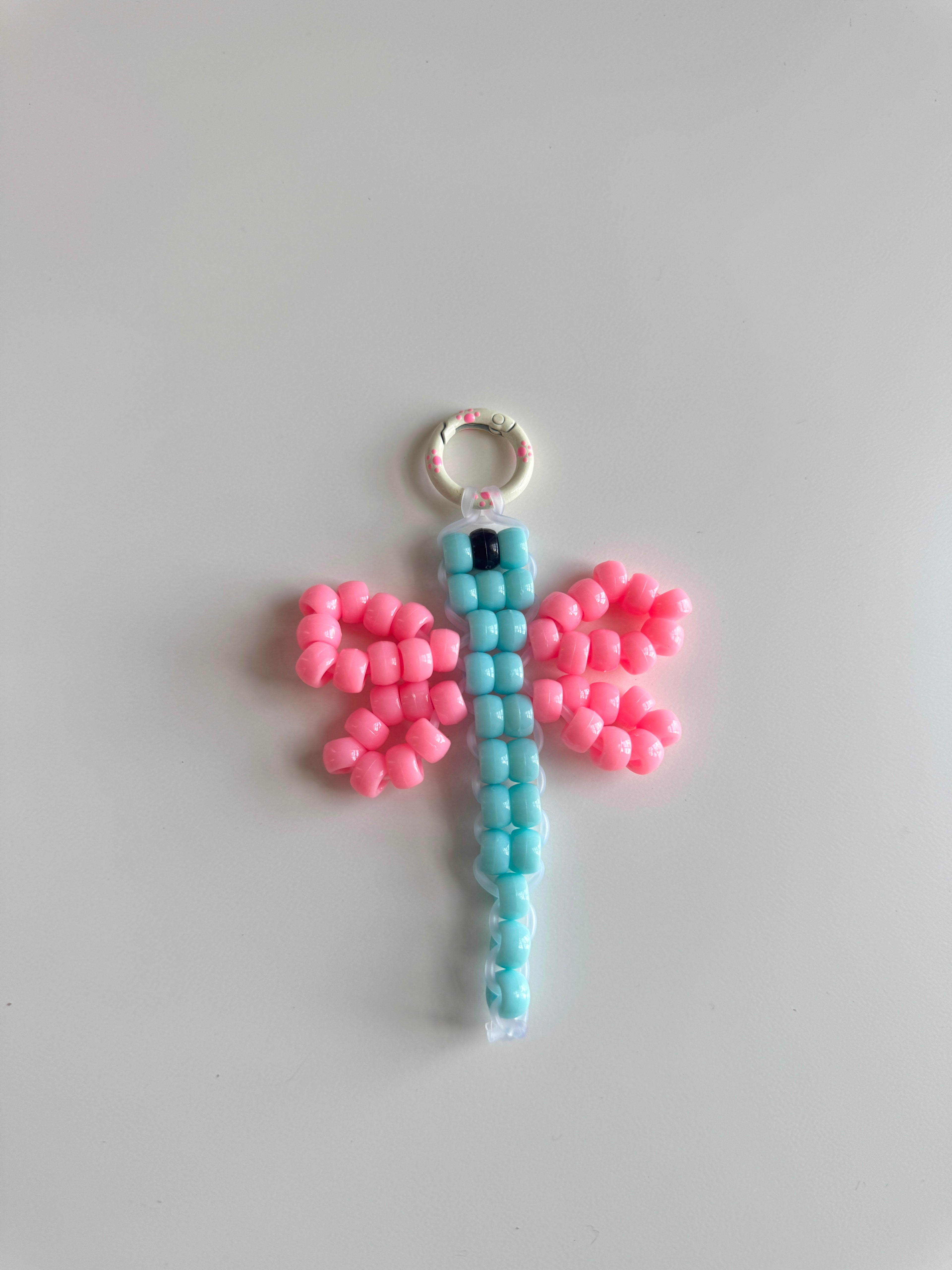 Pony Bead Dragonfly keychain