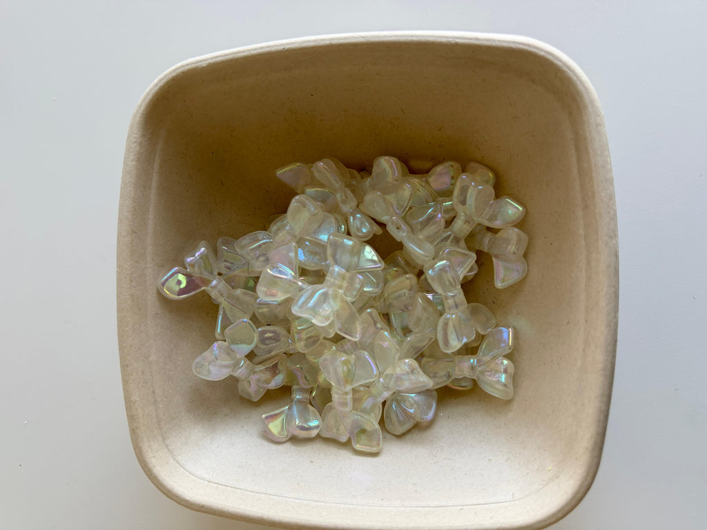 Iridescent Bow Beads