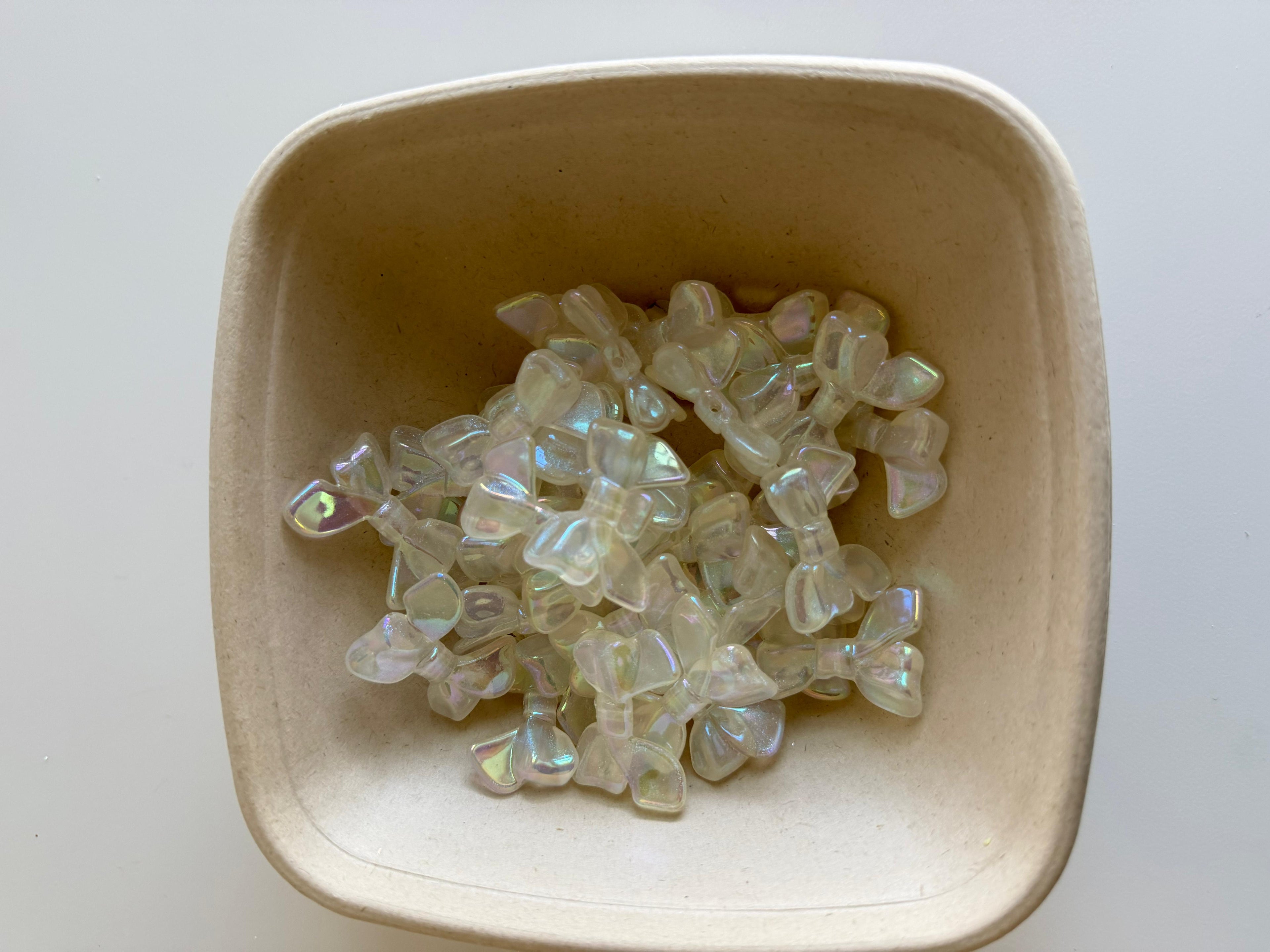 Iridescent Bow Beads
