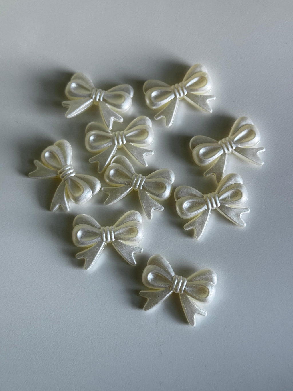 Pearl Bow Acrylic Charms