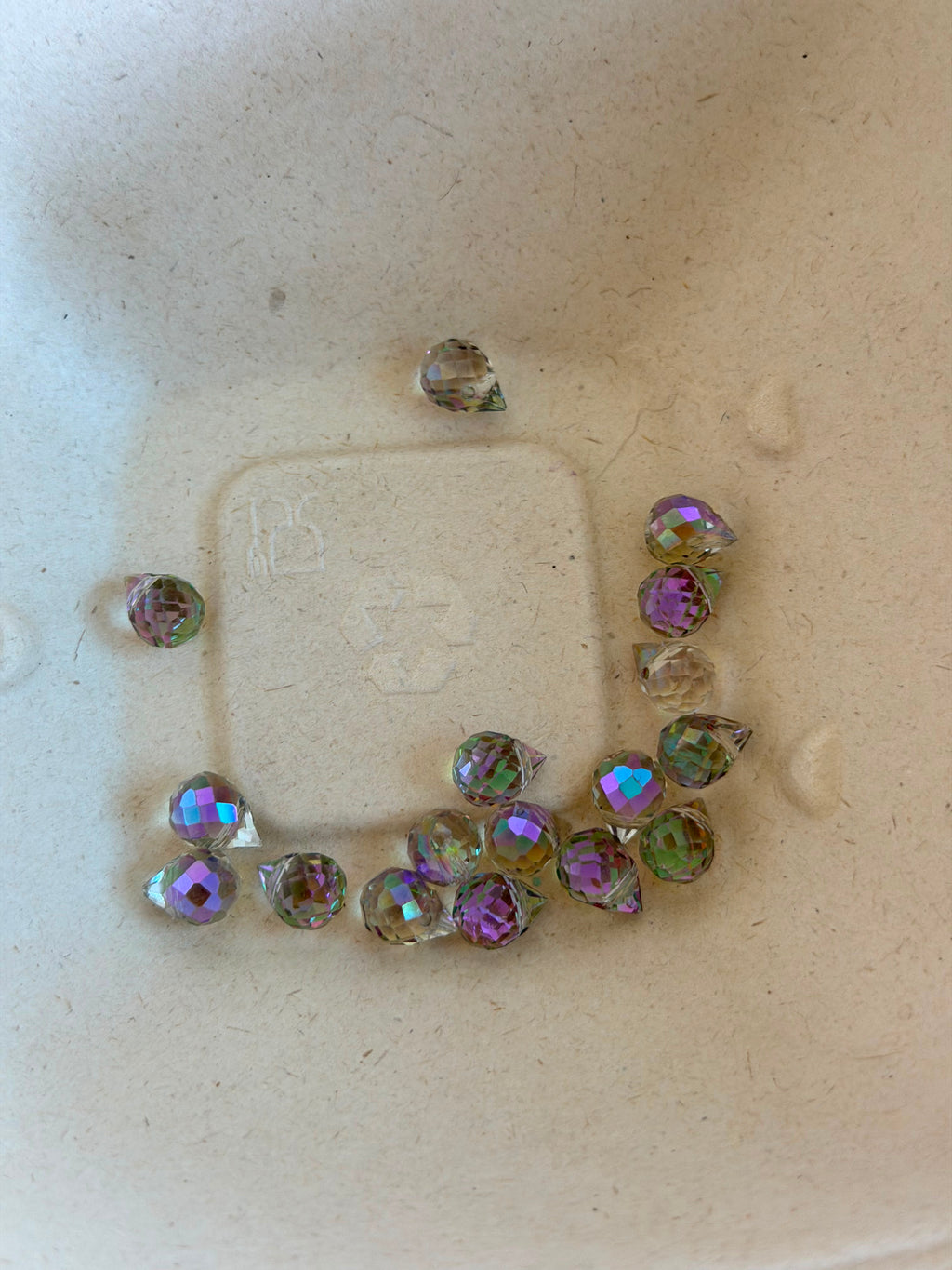 Aurora Crystal Drop Beads