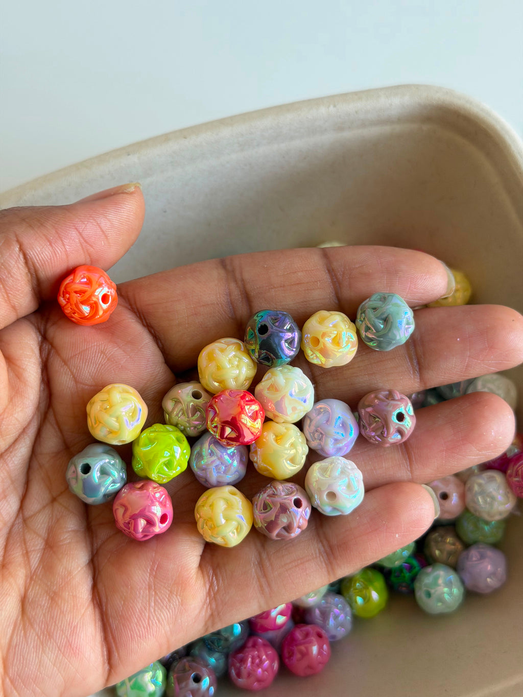 Iridescent Rose Beads Mix