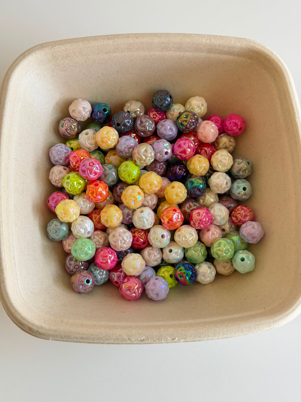 Iridescent Rose Beads Mix