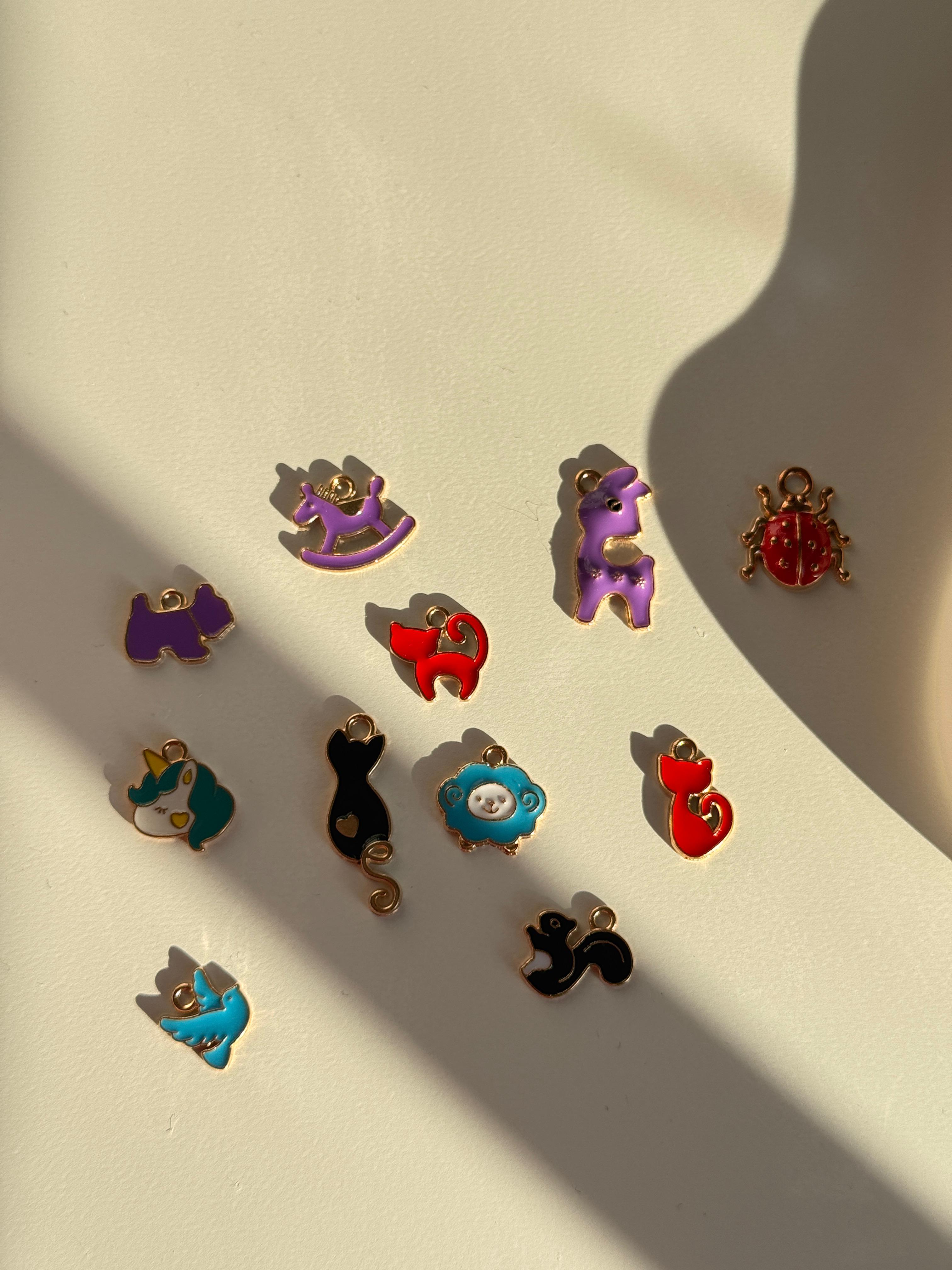 Cute Animal Enamel Charms Mix.